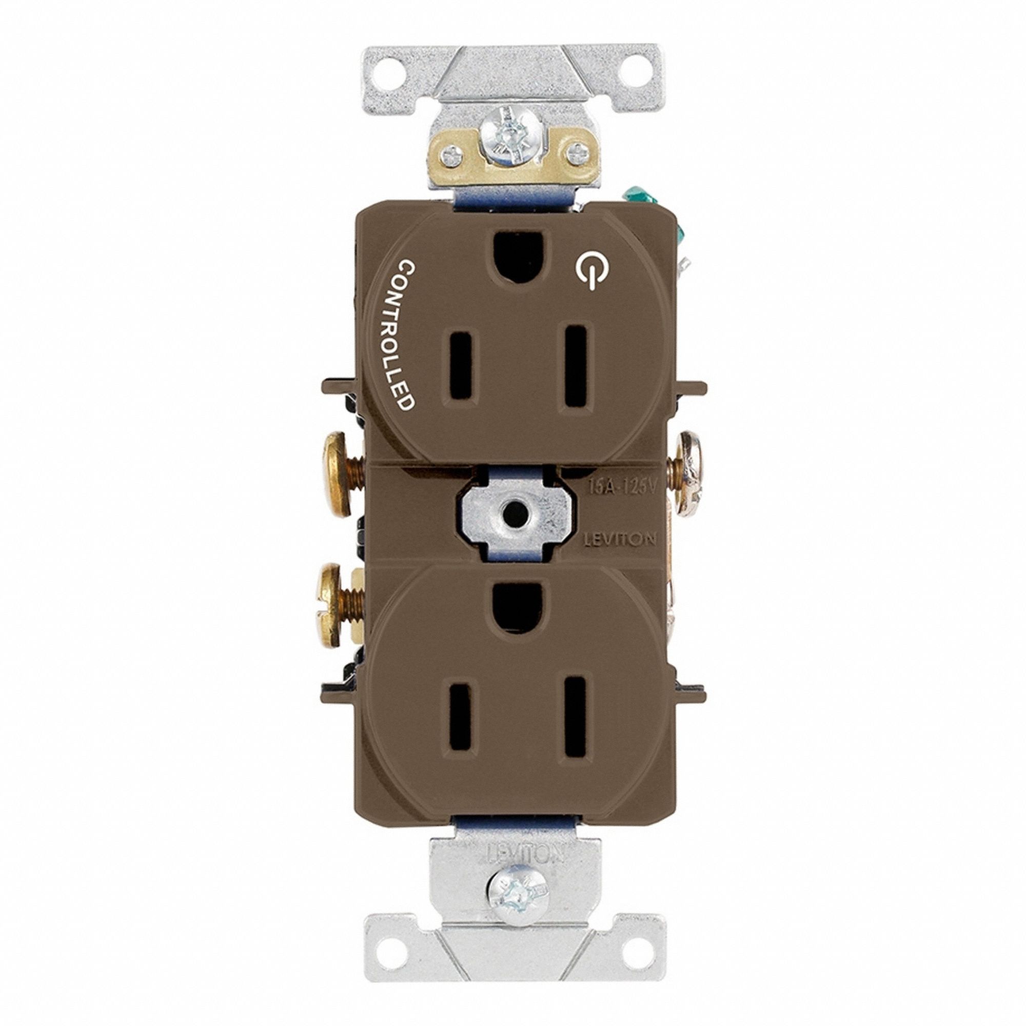 Dup Rec 15A 125V 1MCtrl Self-Gr Ivr