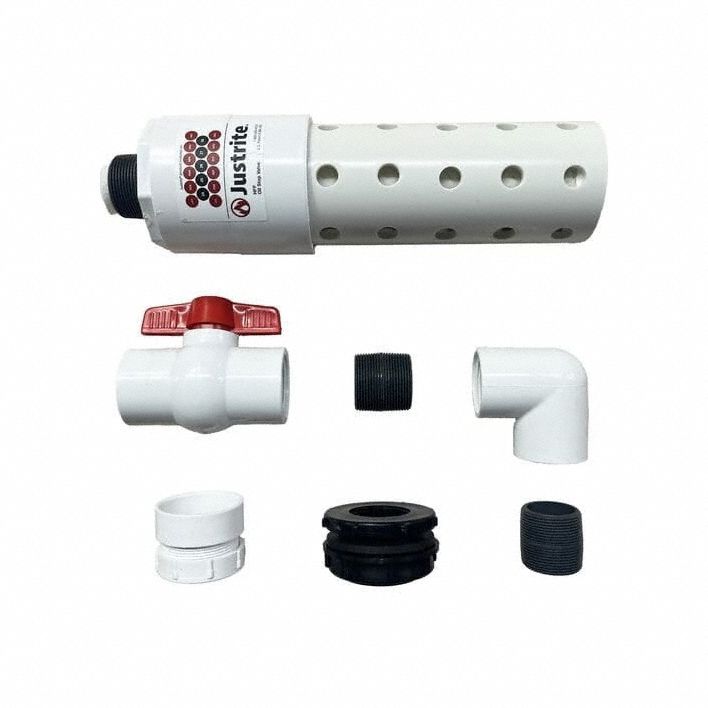 Spill Berm Drain Kit HDPE White