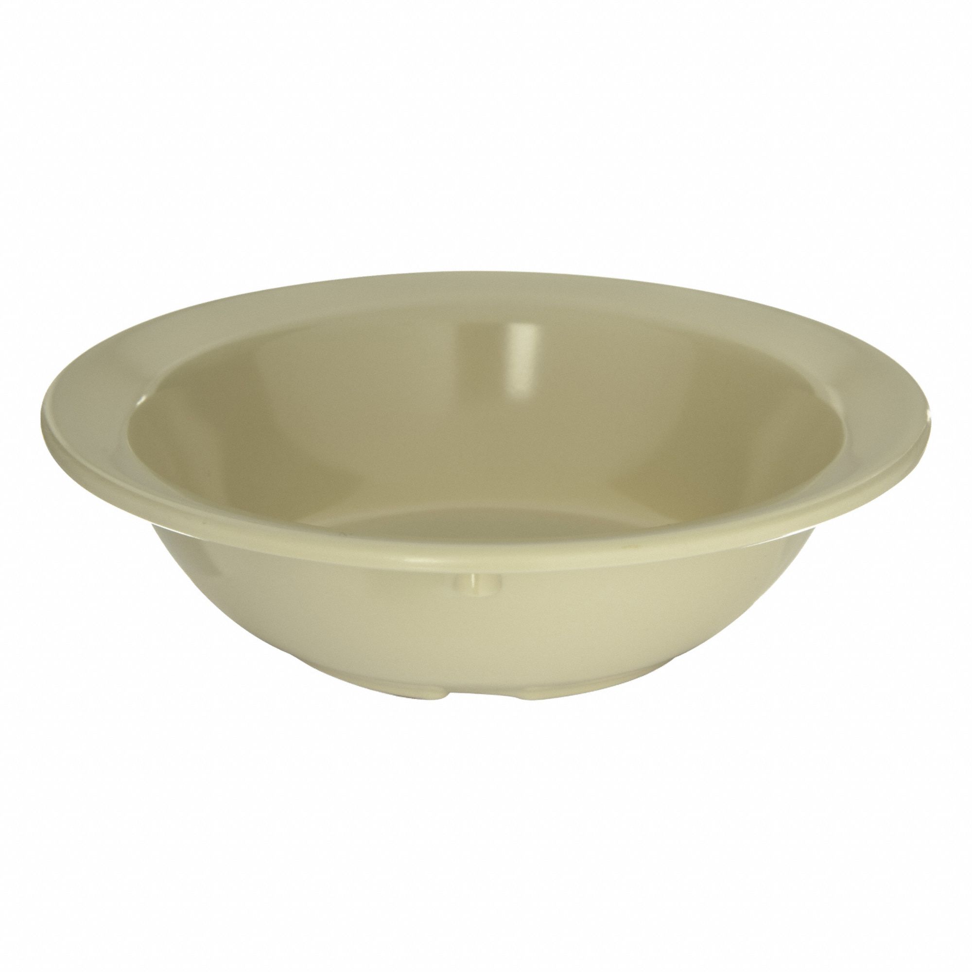 Fruit Bowl: Dallas Ware, 4.7 fl oz Capacity, Tan, Melamine, 4 5/8 in Dia, Beige