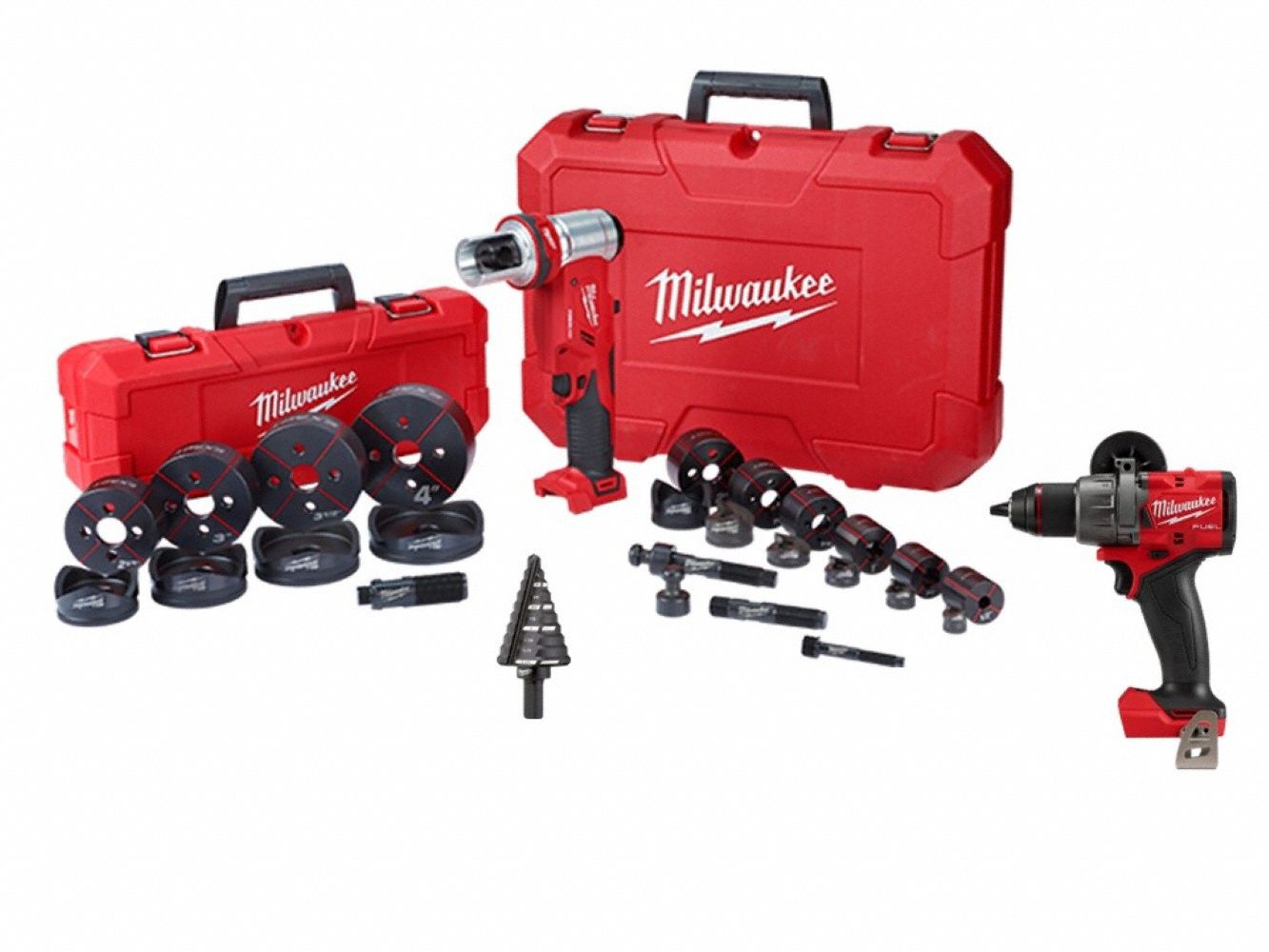 M18 Knockout Tool + Drill/Driver + Bit