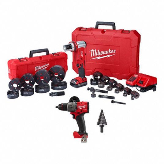 MILWAUKEE TOOL & EQUIPMENT, 2 Tools, Hammer Drill/Knockout Tool ...