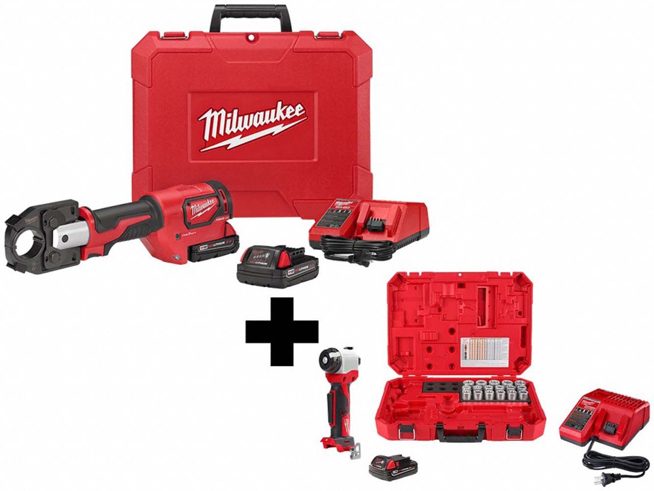 M18 600 MCM Crimper Kit + Cable Stripper