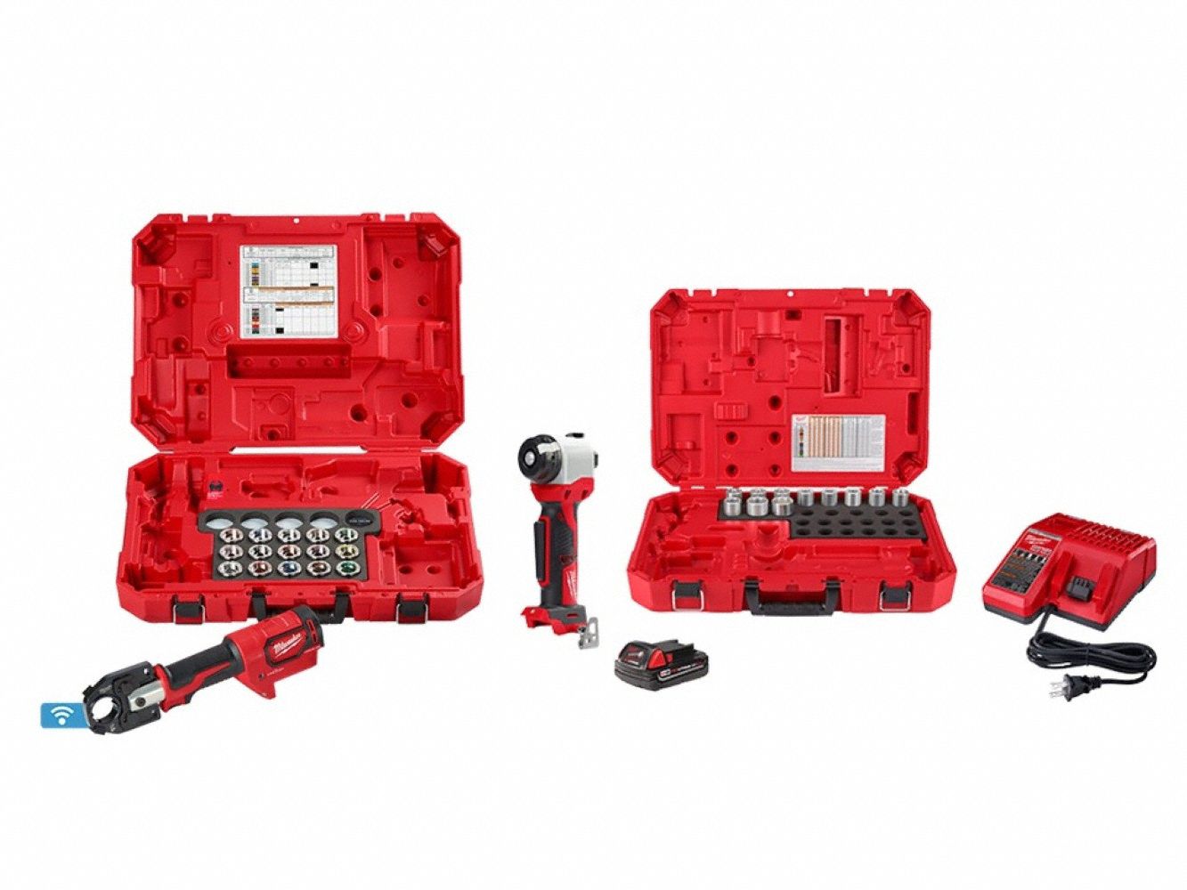 M18 600 MCM Crimper + Cable Stripper Kit