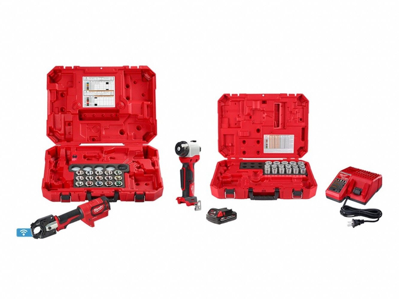M18 600 MCM Crimper + Cable Stripper Kit