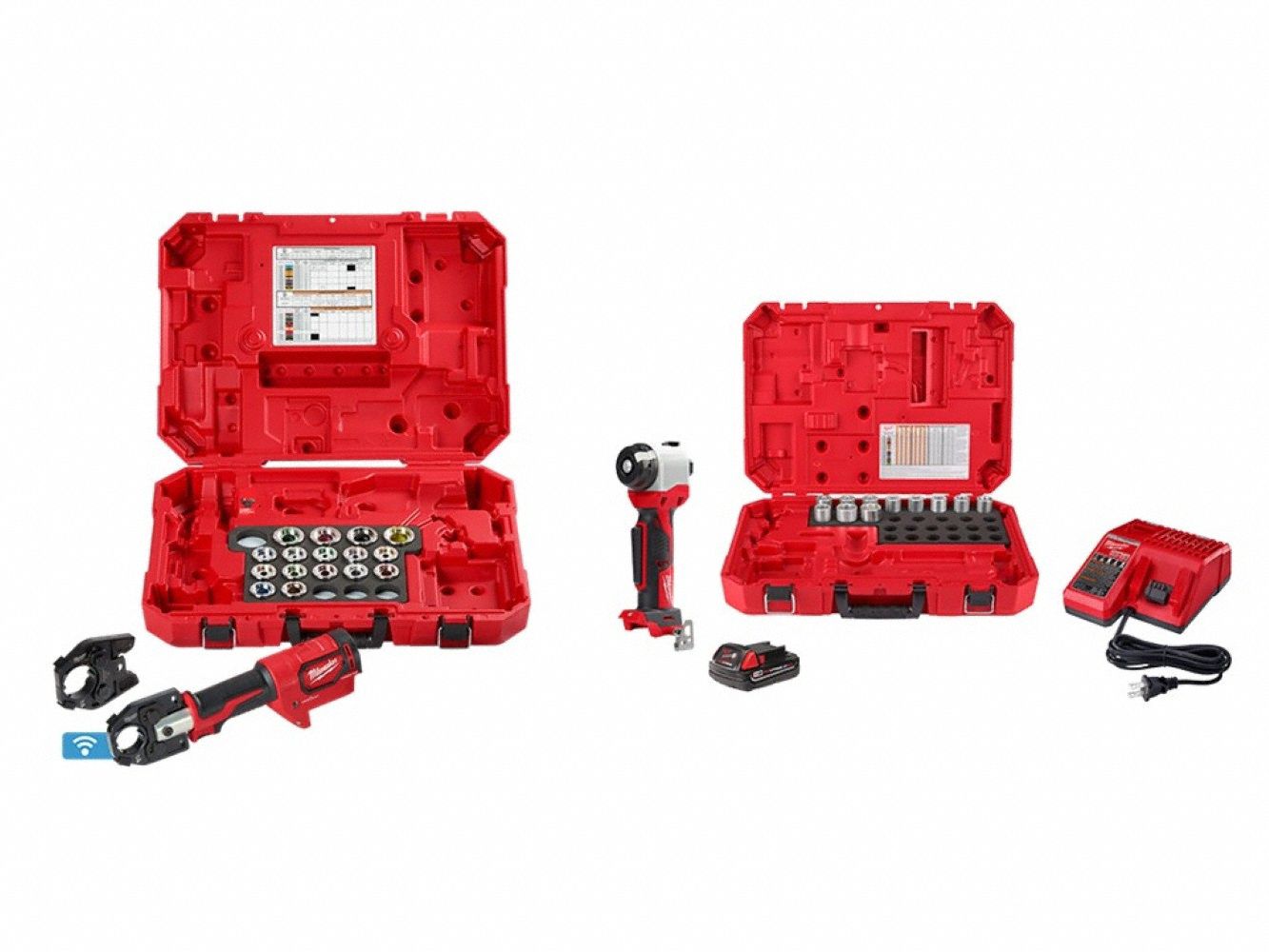 M18 600 MCM Al Crimper + Cable Stripper