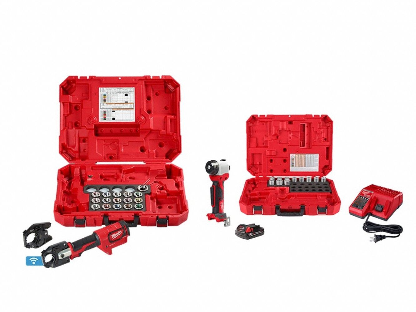 M18 600 MCM Cu Crimper + Cable Stripper