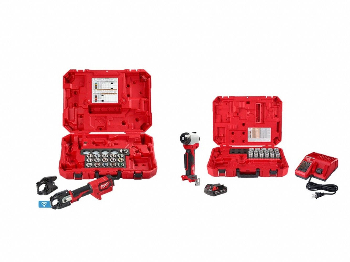 M18 600 MCM Cu Crimper + Cable Stripper