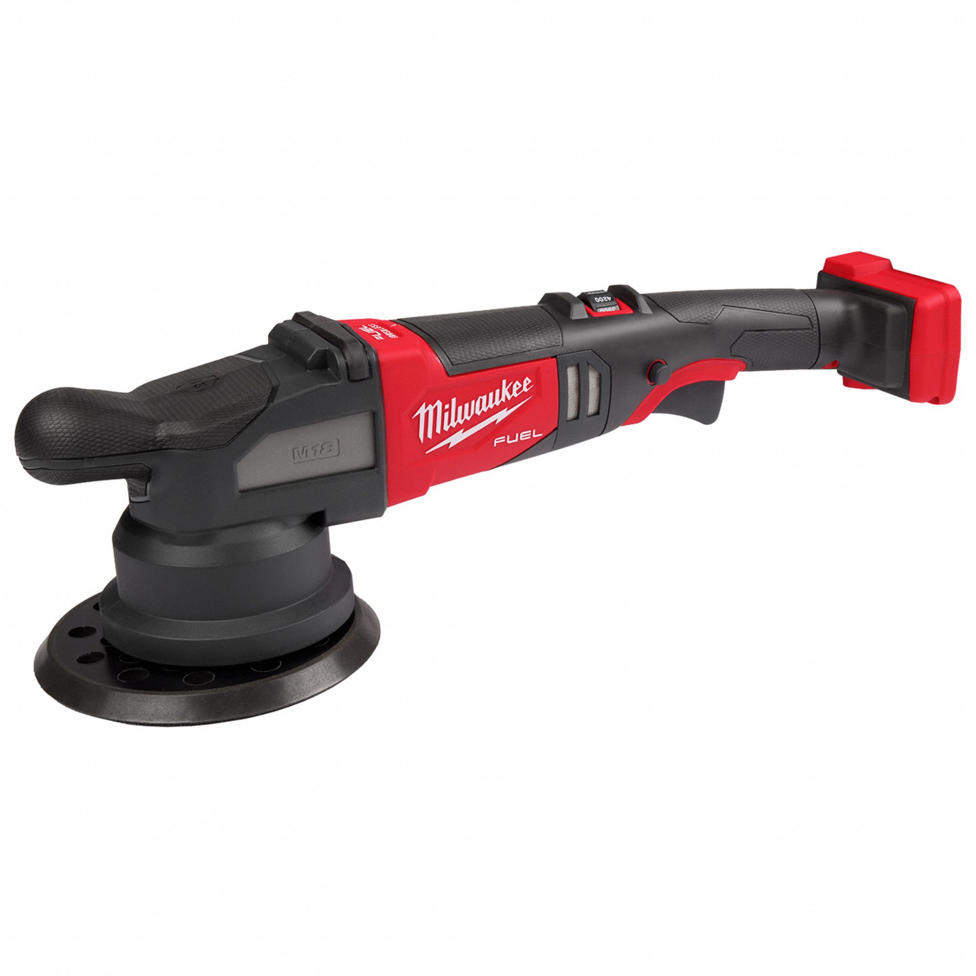 RANDOM ORBITAL POLISHER, CORDLESS, 18V, 6 AH, 6 IN DIA, 2400 TO 4500 RPM