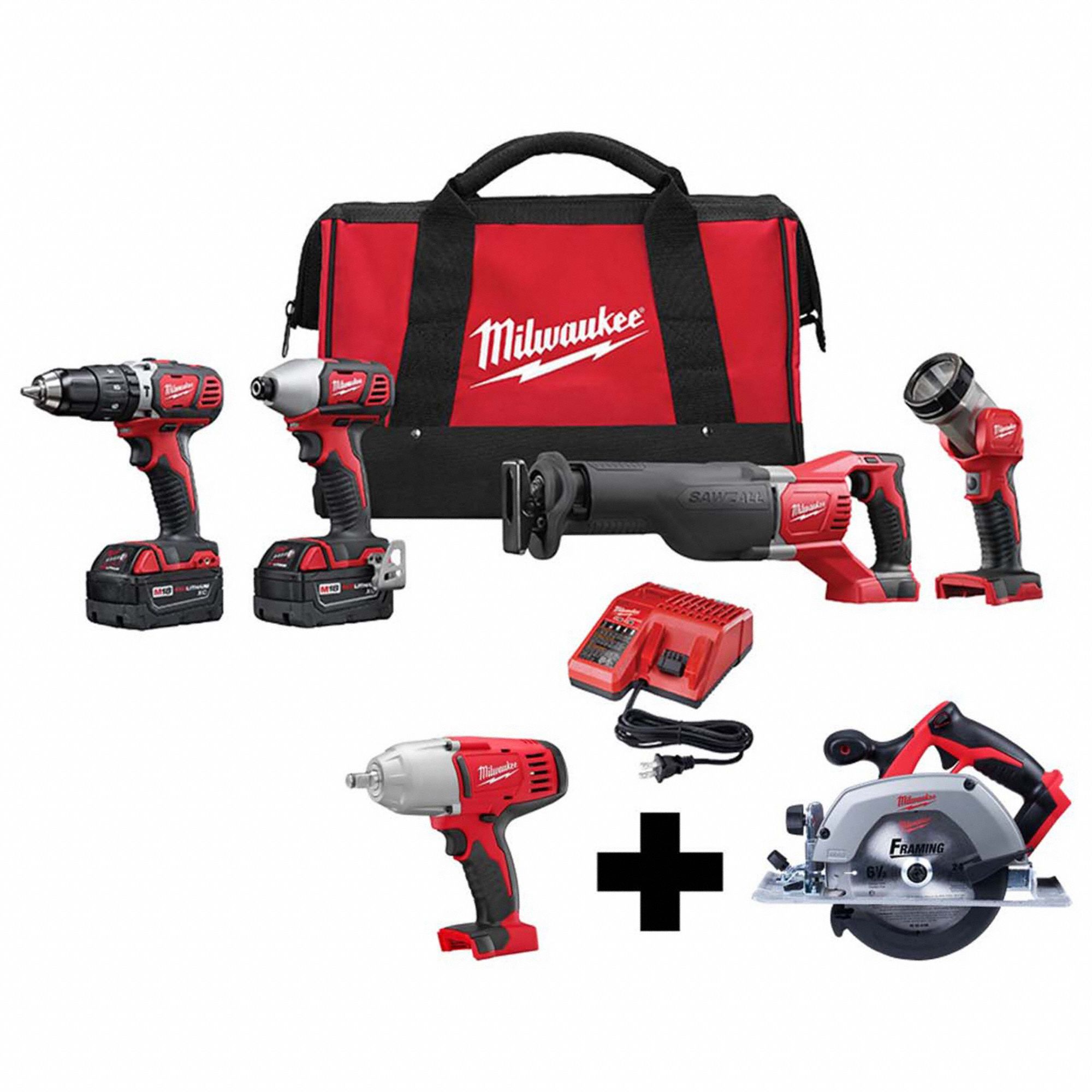 Milwaukee 6 tool online set