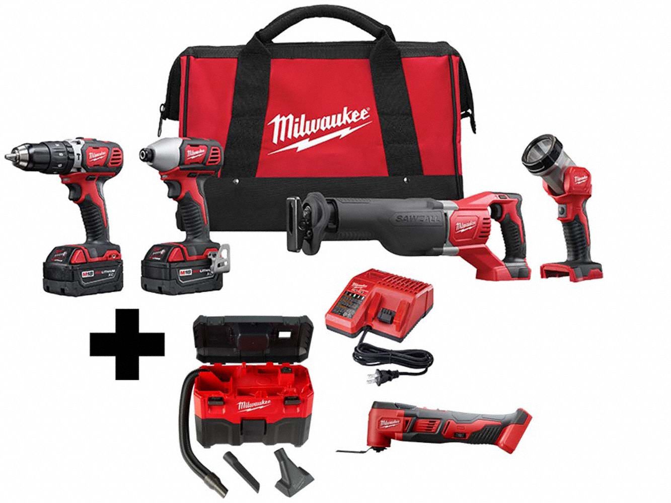 M18 4-Tool Kit,  M18 Vac,  M18 Multi-Tool