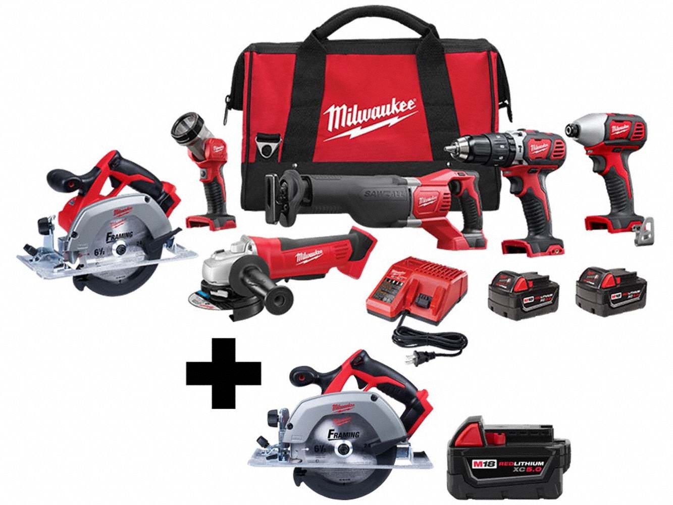 M18 6Tool Kit,  M18 6" Circ,  M18 XC5.0