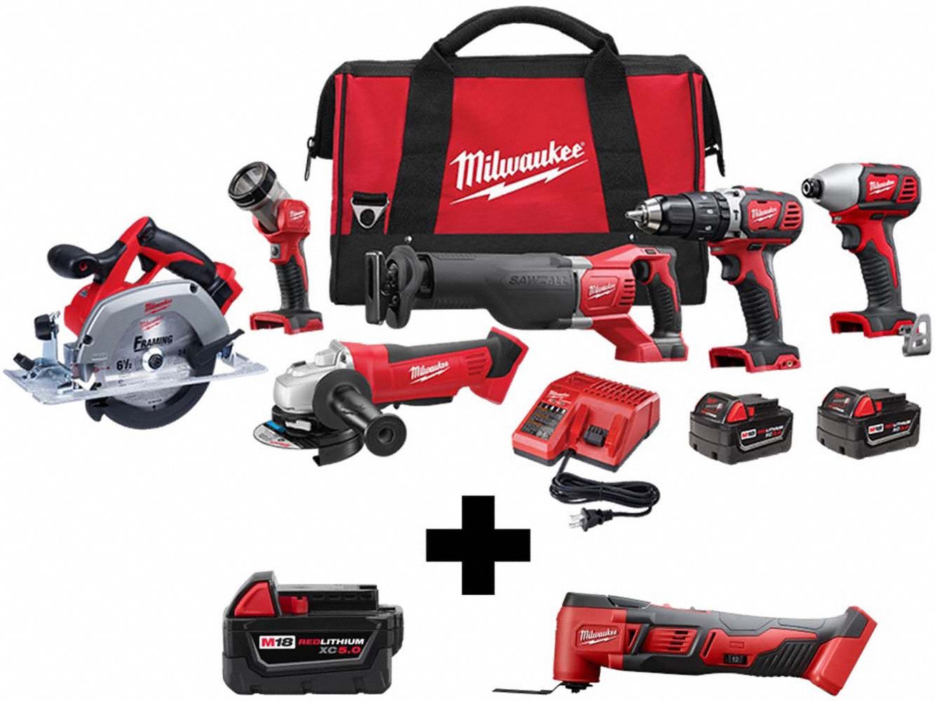 M18 6tool kit m18 xc5 0 batt multitool grainger