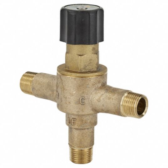 LEONARD VALVE, 1/2 in Inlet Connection Size, 1/2 in Outlet Connection ...