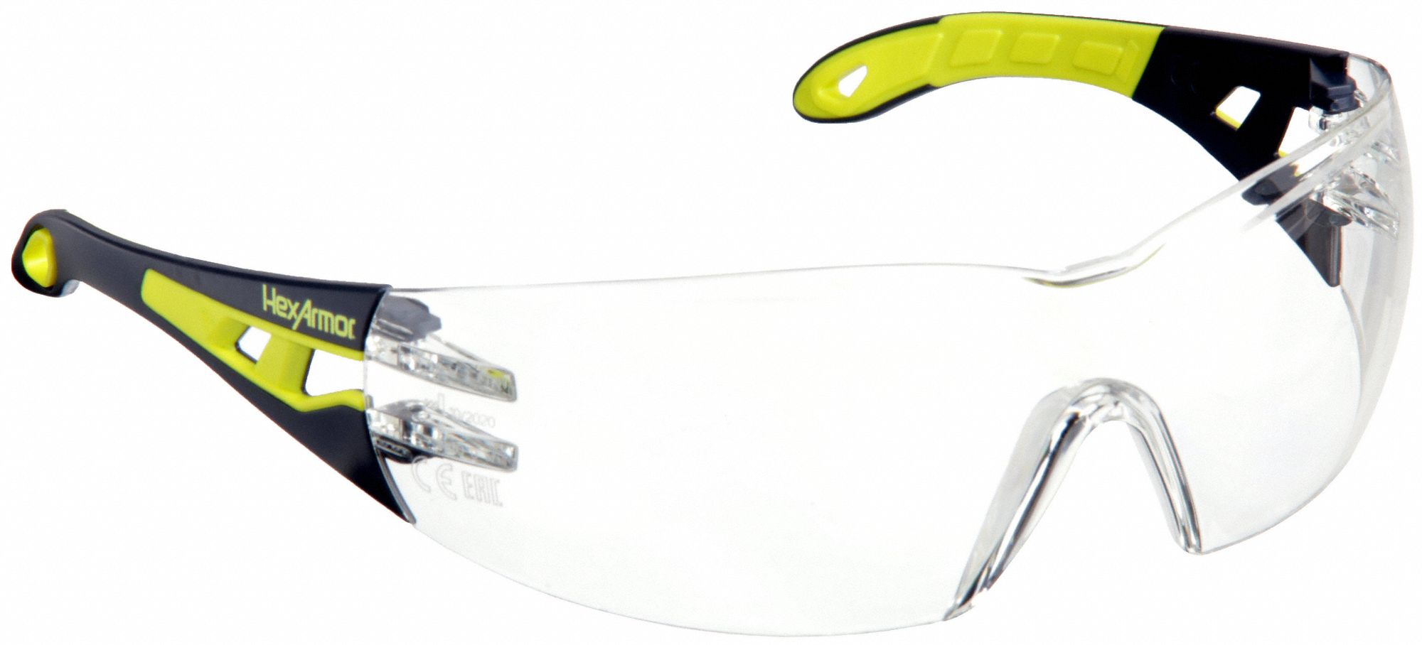 Safety Glasses: Clear Lens, Frameless, Hard Coat/TruShield®, Dielectric/Vented