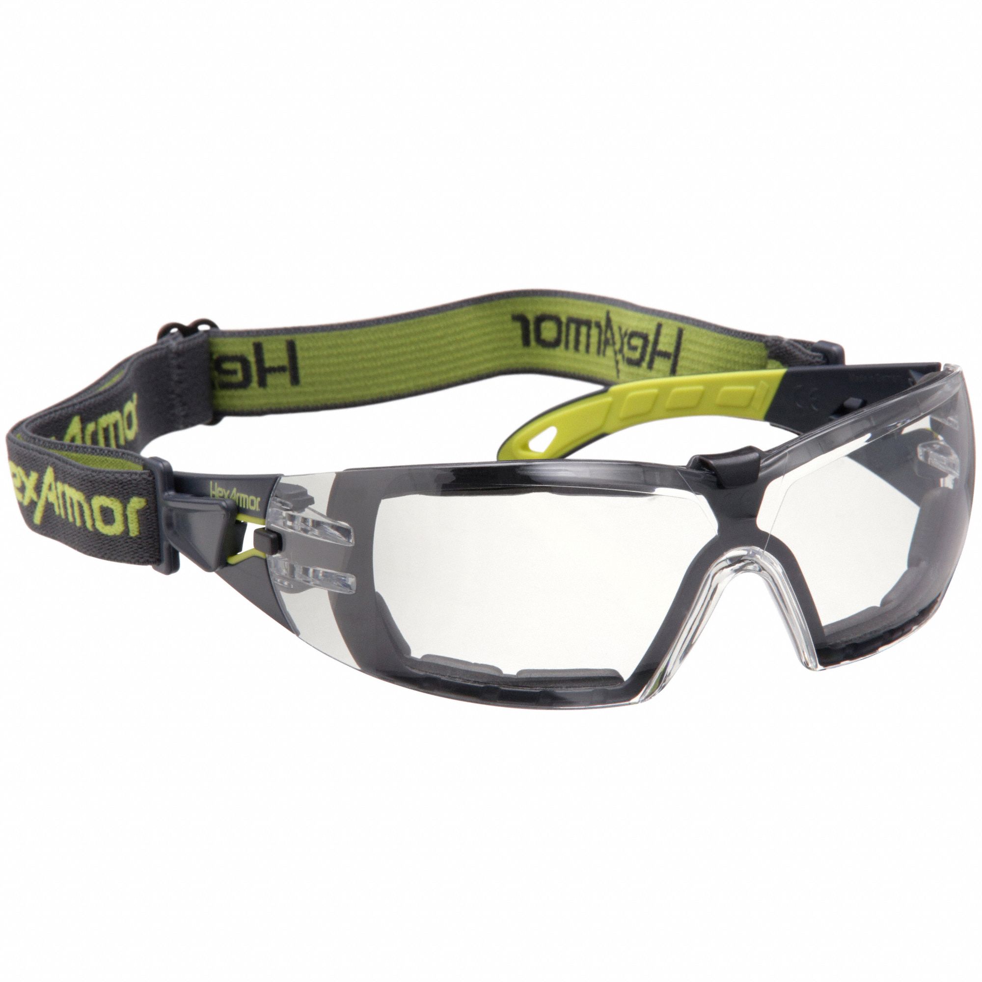 LUNETTES SEC DOUBLÉES MOUSSE, ANSI/EN/CSA, ANTI-BUÉE/ANTI-RAYURES/PROT ANTI-UV, TP ÉLASTOMERE/PC