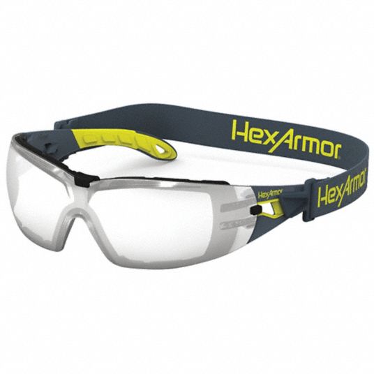 HEXARMOR, Wraparound Frame, Frameless, Safety Glasses 269R481112004