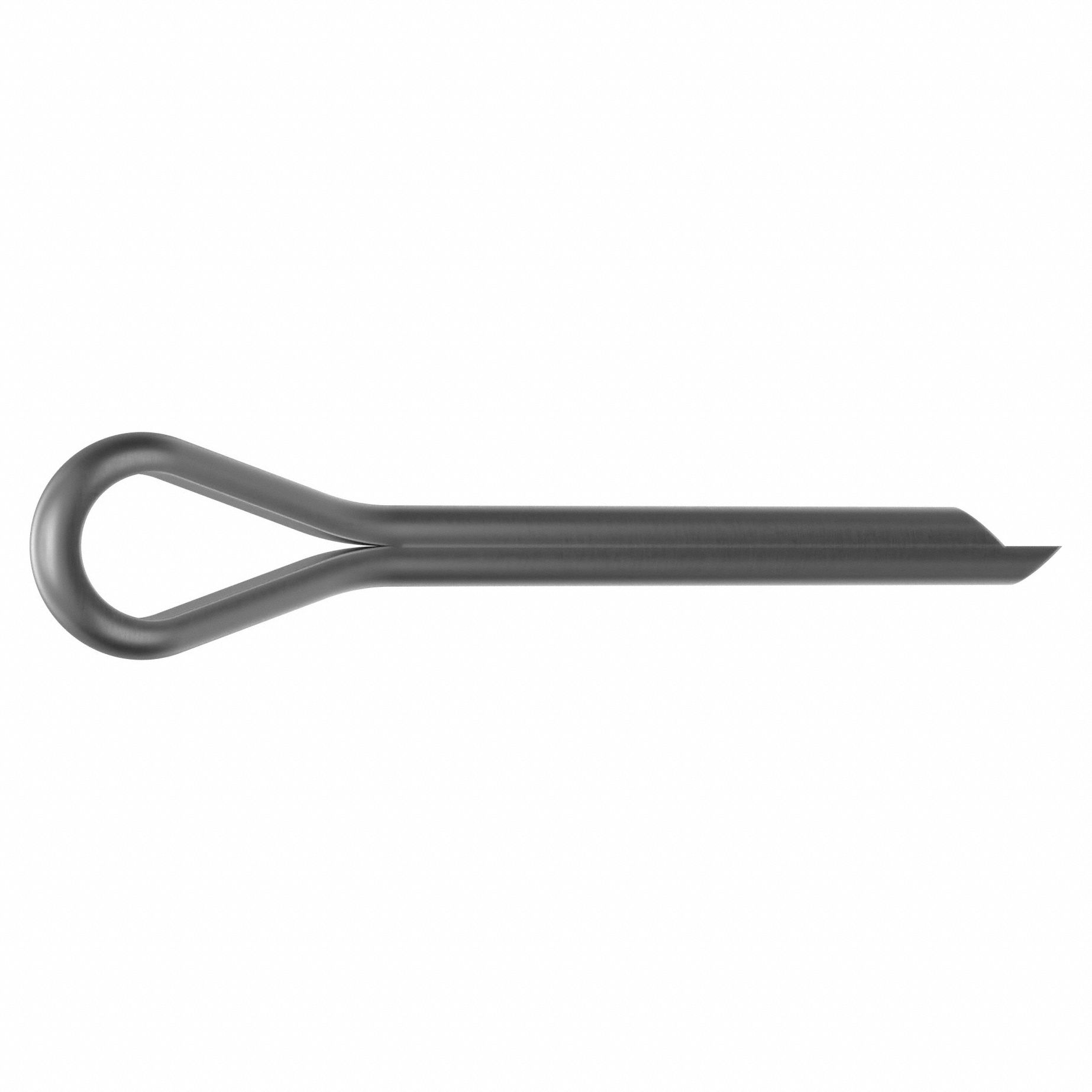 Cotter Pin, 0.094 in dia, 3/4 in L, PK100: Extended Prong, Inch, 3/32 in Pin Dia, Steel, 1008, 100 PK