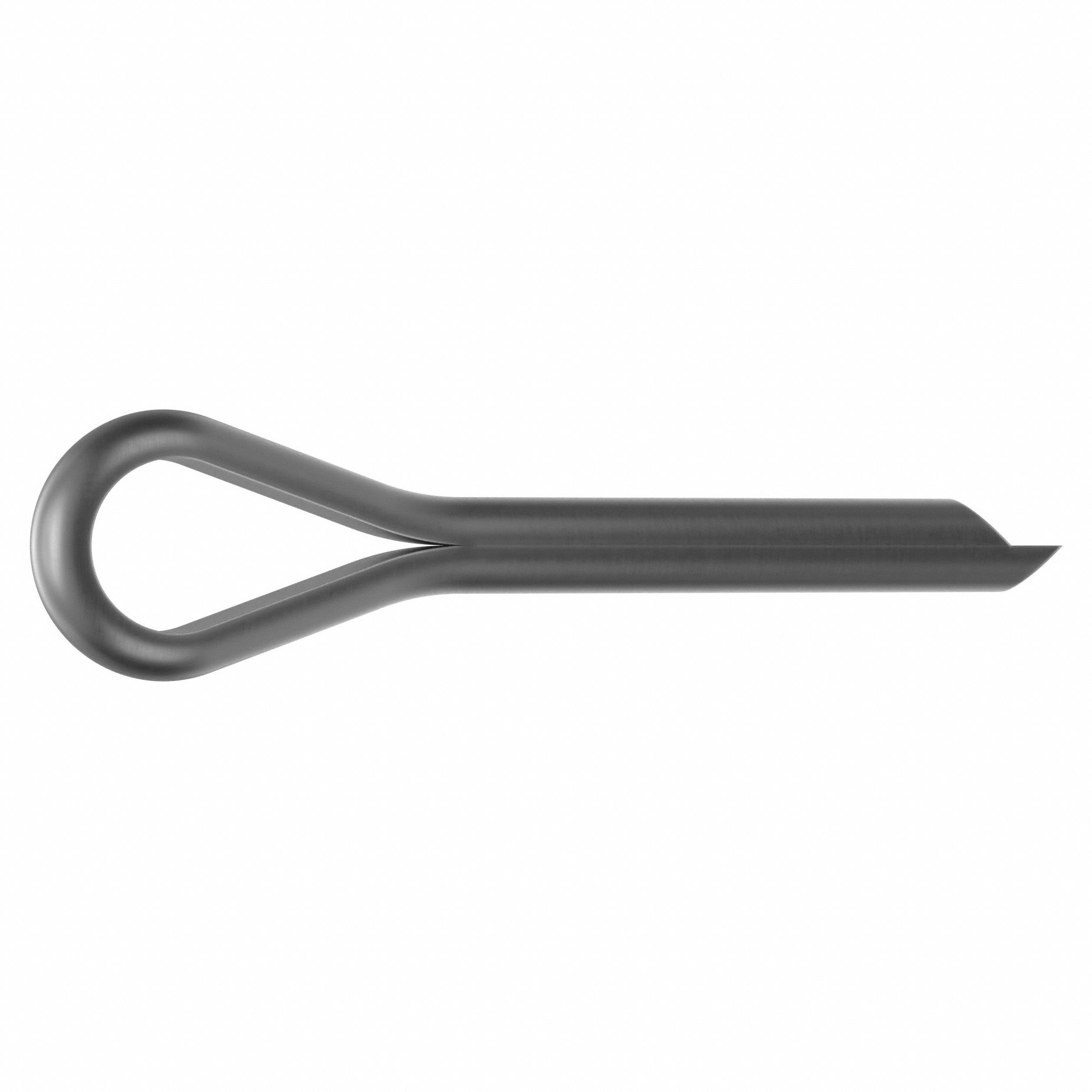 COTTER PIN, 0.125 IN DIA, ¾ IN L, EXTENDED PRONG, INCH, ⅛ IN DIA, STEEL, 1008, 100 PK