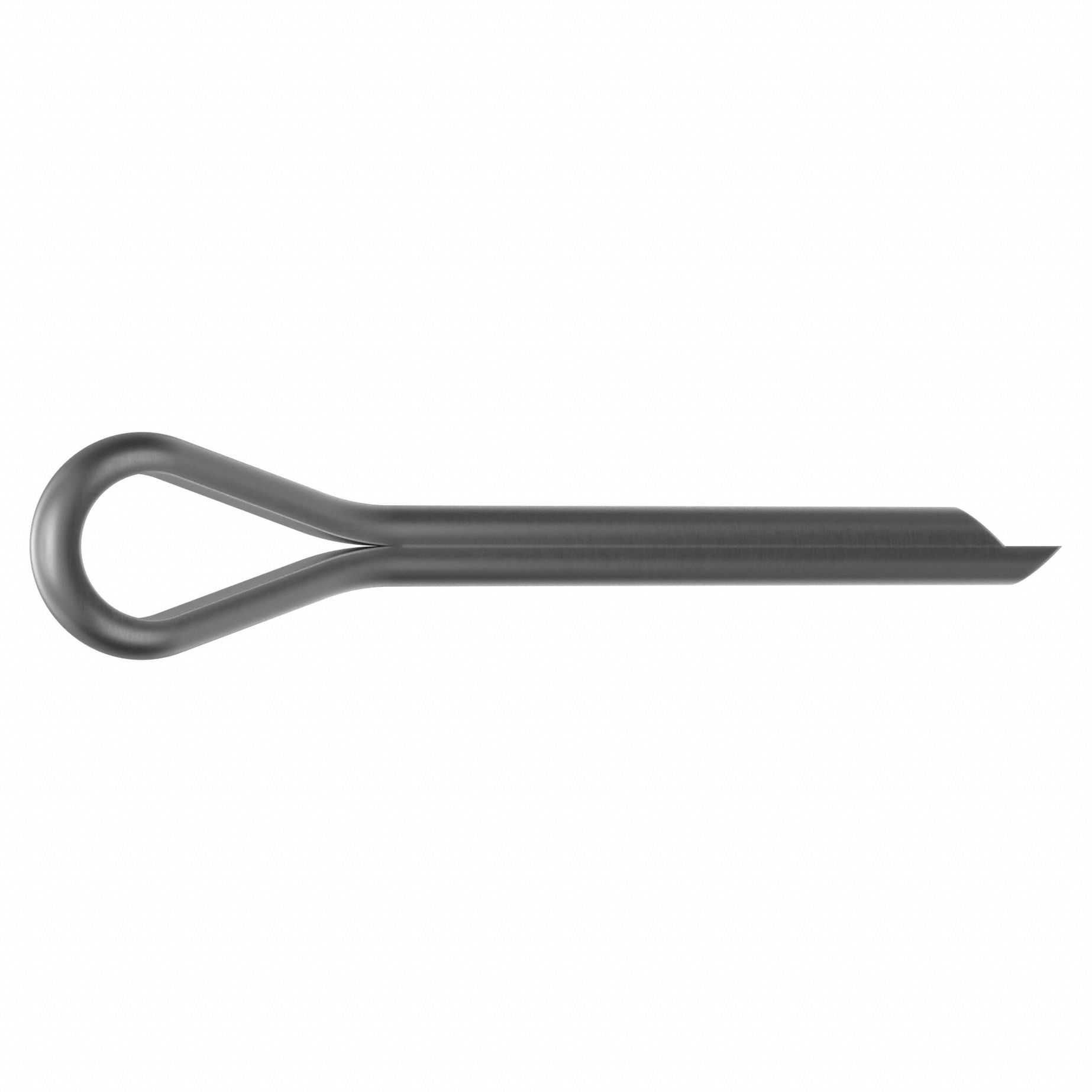 COTTER PIN, 0.125 IN DIA, 1 IN L, EXTENDED PRONG, INCH, ⅛ IN DIA, 1 IN SHANK L, 100 PK