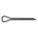 COTTER PIN, 0.125 IN DIA, 1.238 IN L, EXTENDED PRONG, INCH, ⅛ IN DIA, STEEL, 1008, 100 PK