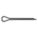 COTTER PIN, 0.125 IN DIA, 1½ IN L, EXTENDED PRONG, INCH, ⅛ IN DIA, STEEL, 1008, 100 PK