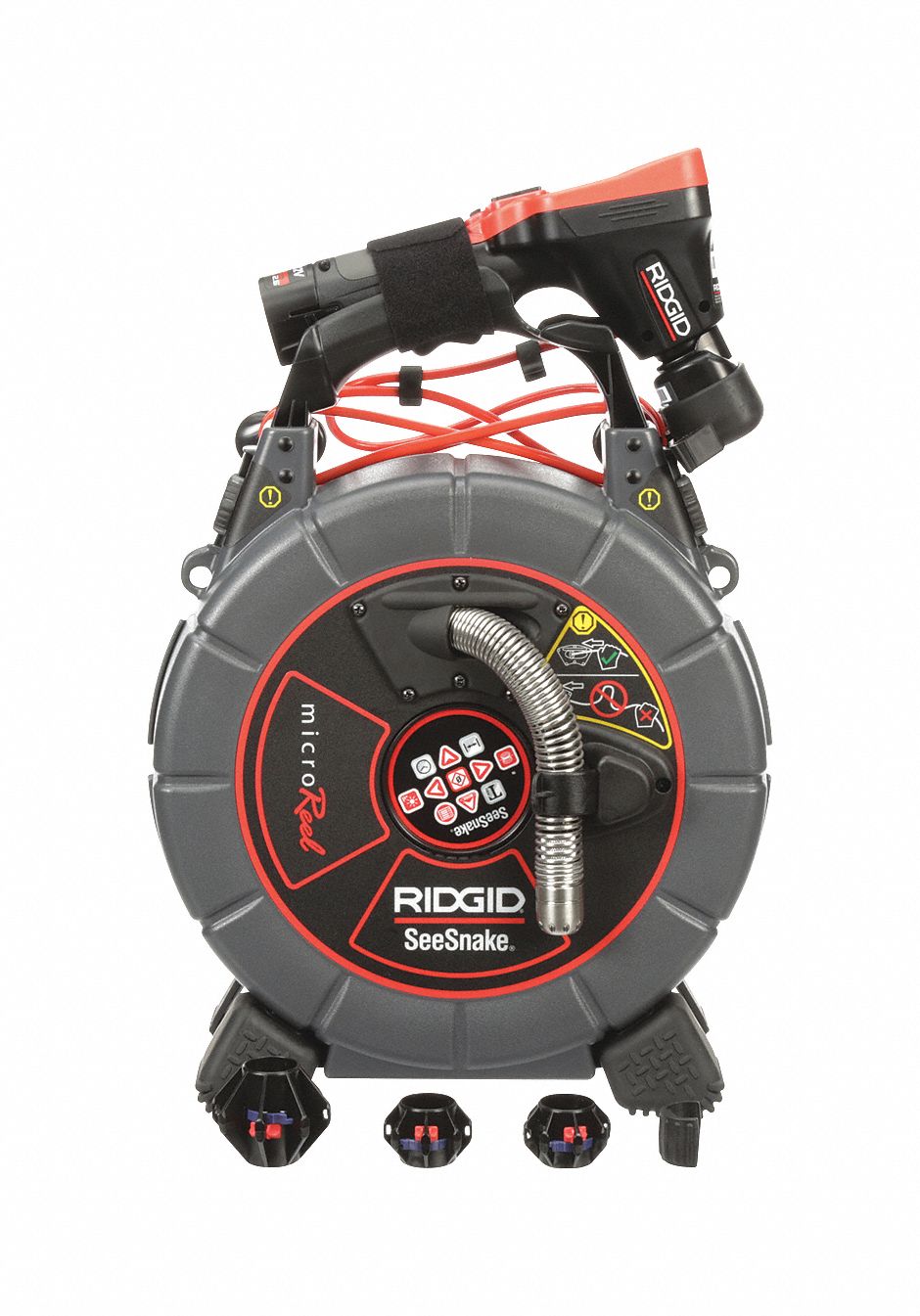 RIDGID, SeeSnake microReel, 100 ft Lg., Pipe Inspection Camera Reel -  26C164