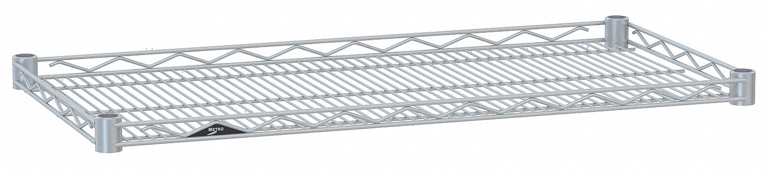 METRO Wire Shelf 36 In X 24 In 4 Shelves Split Sleeve 250 Lb Load   26C260 AS01