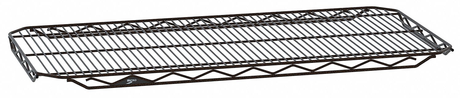 Wire Shelf: 48 in x 24 in, 4 Shelves, Quick Slot, 300 lb Load Capacity, Dry, Not NSF Approved