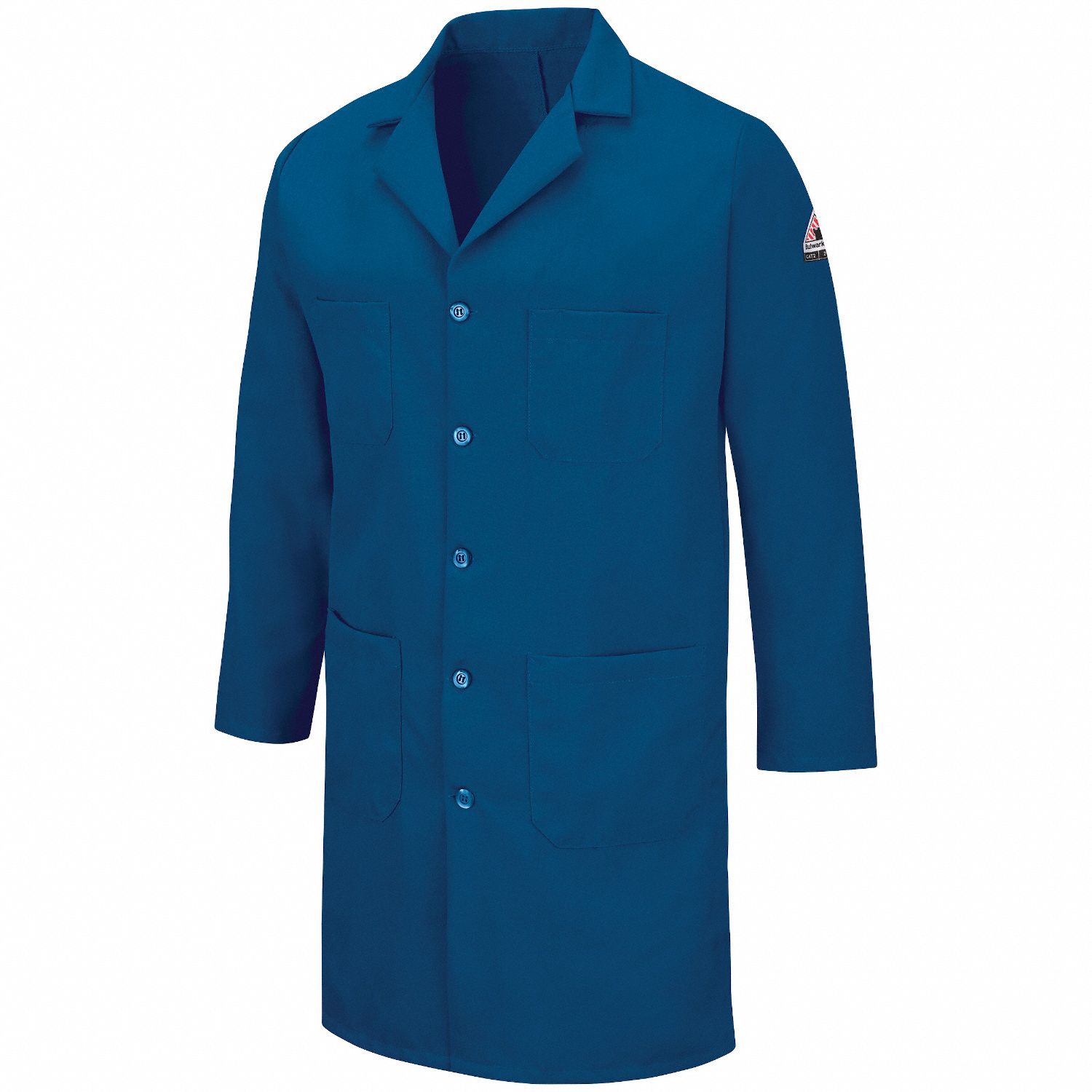 FR Lab Coat: 1 PPE CAT, 5.6 cal/sq cm ATPV, Men's, M, Nomex® IIIA ( 6 oz ), Buttons