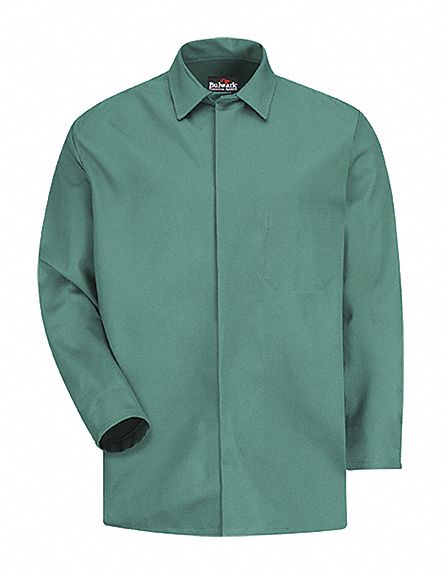 Work Coat Excel - Fr 9Oz Vis Green