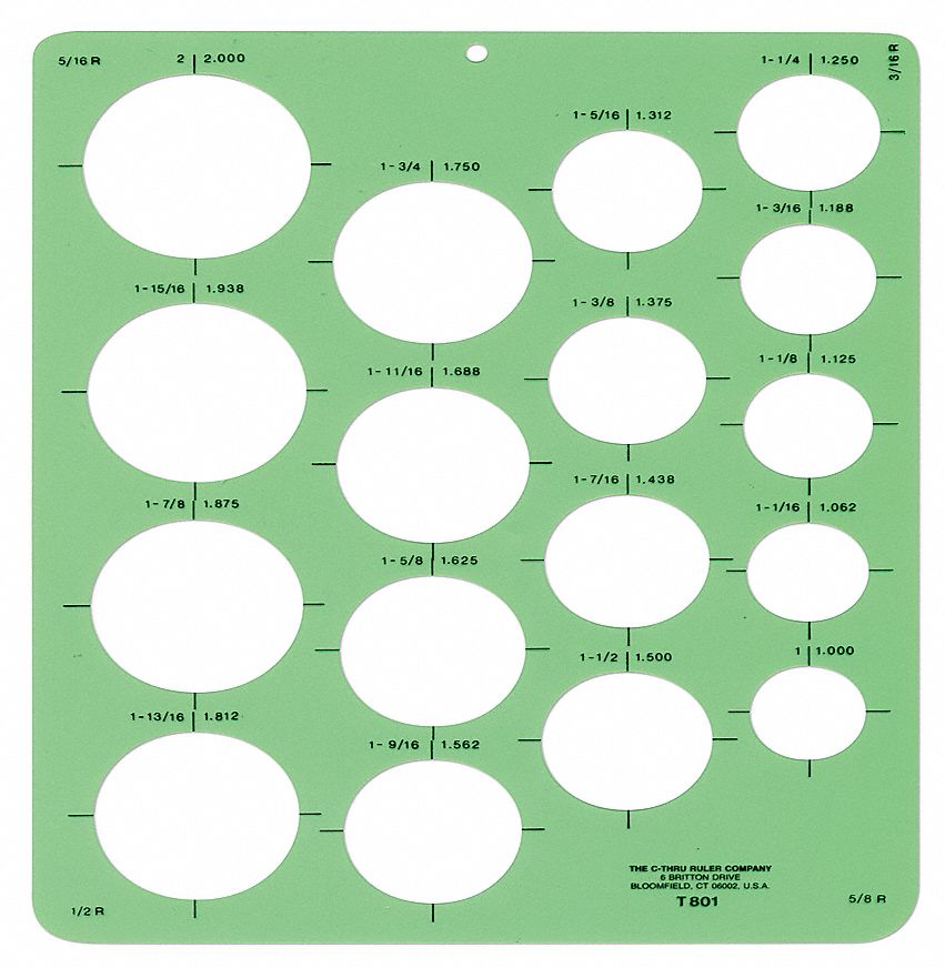 STENCIL/DRAWING TEMPLATE,CIRCLE ARRW,PVC