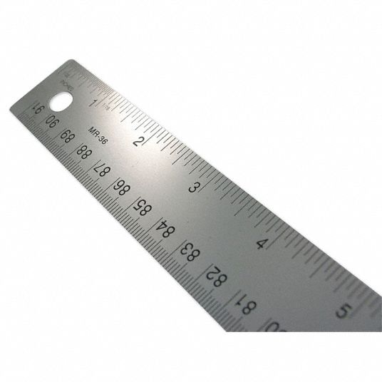 westcott ruler metal 1st inch 32nds rest 16ths 26ct86mr 36
