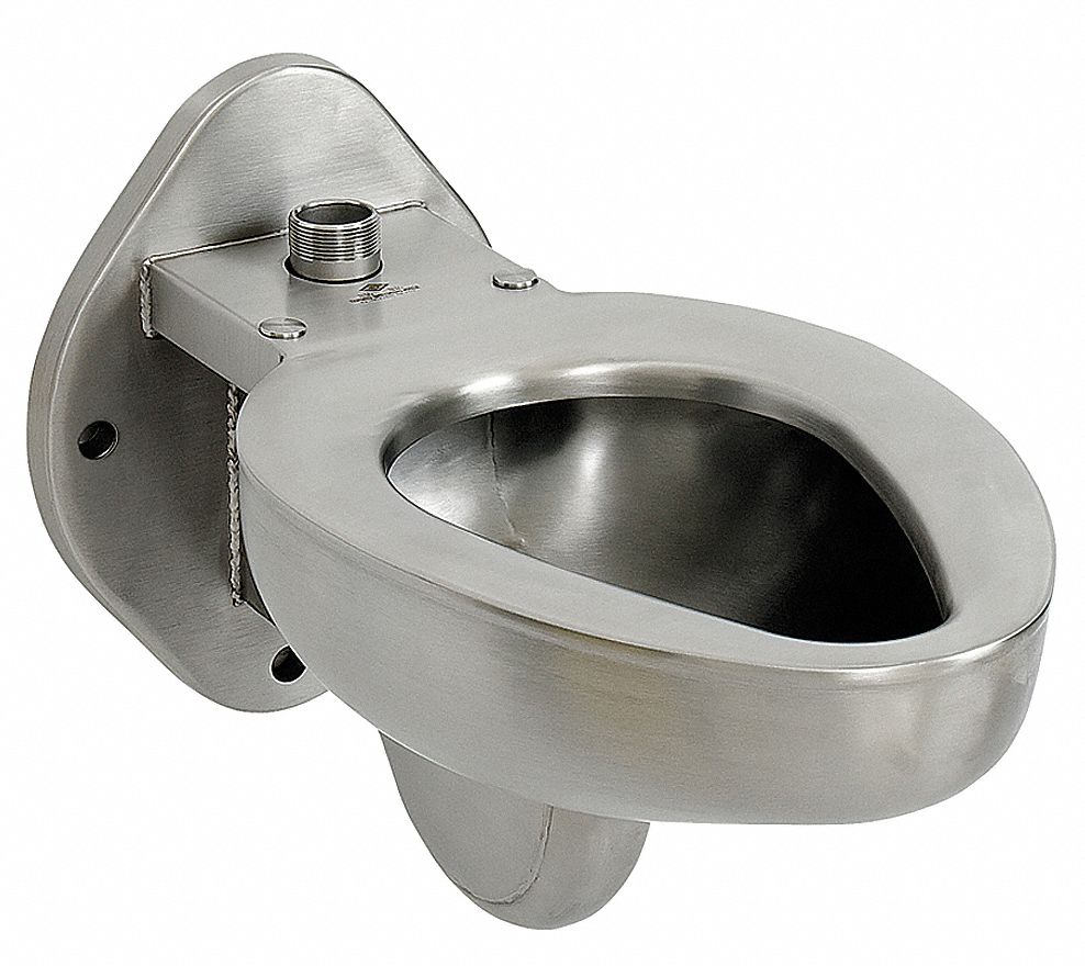 PRISON TOILET: 12 IN ROUGH-IN, 1.28/1.6/3.5 GPF, ELONGATED BOWL, ADA