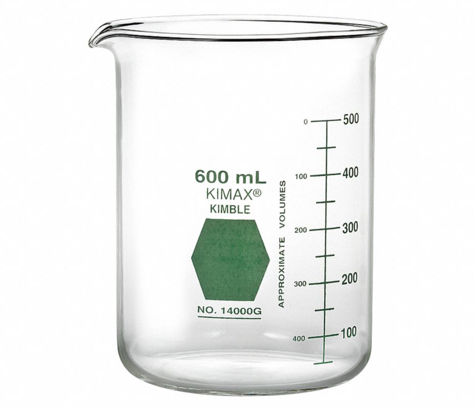 VASO DE PRECIPITADO GRIFFIN REGULAR FORMA BAJA, GRADUADO KIMAX 14000 - Viales Y Tubos EPA