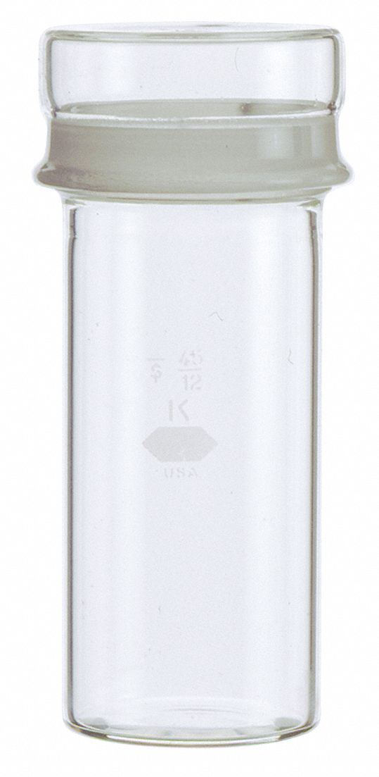 Bottle: Borosilicate Glass, 12 mL Capacity - mL, 0.4 fl oz Capacity - oz, Non-Sterile, Type I