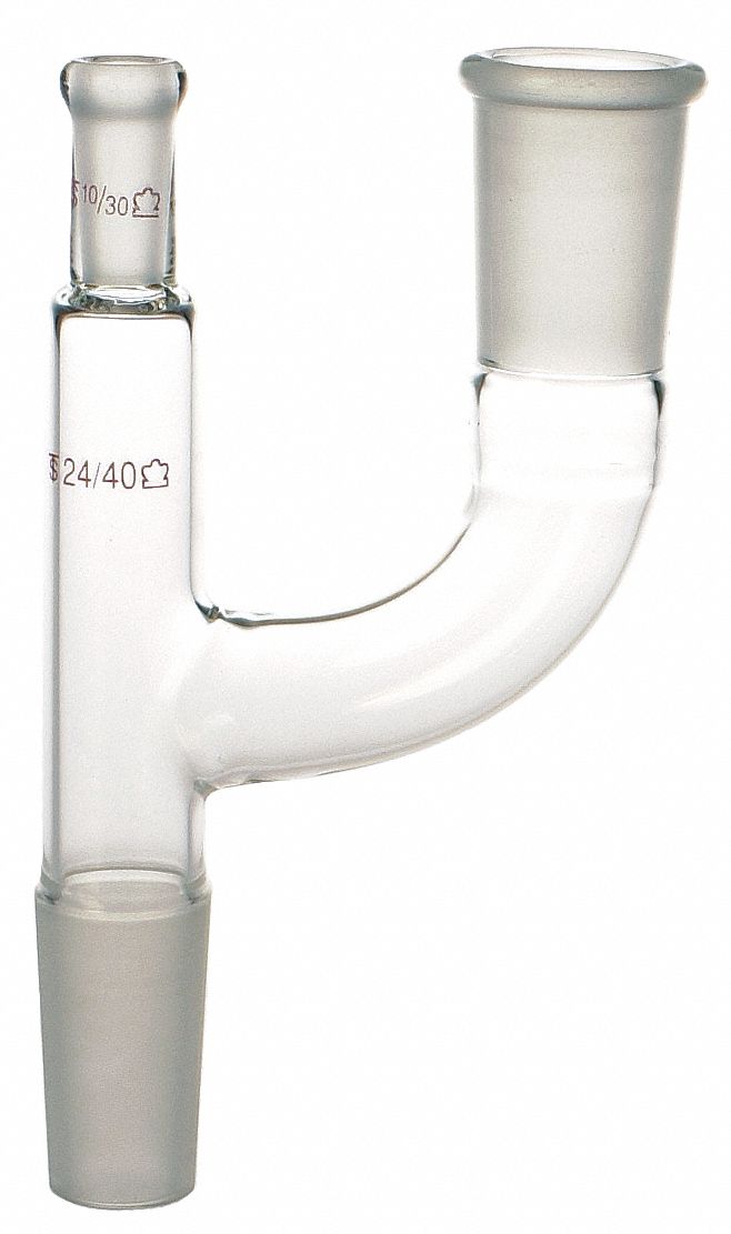 Adapter, 155 mm L, 24/40, 24/40, Clear