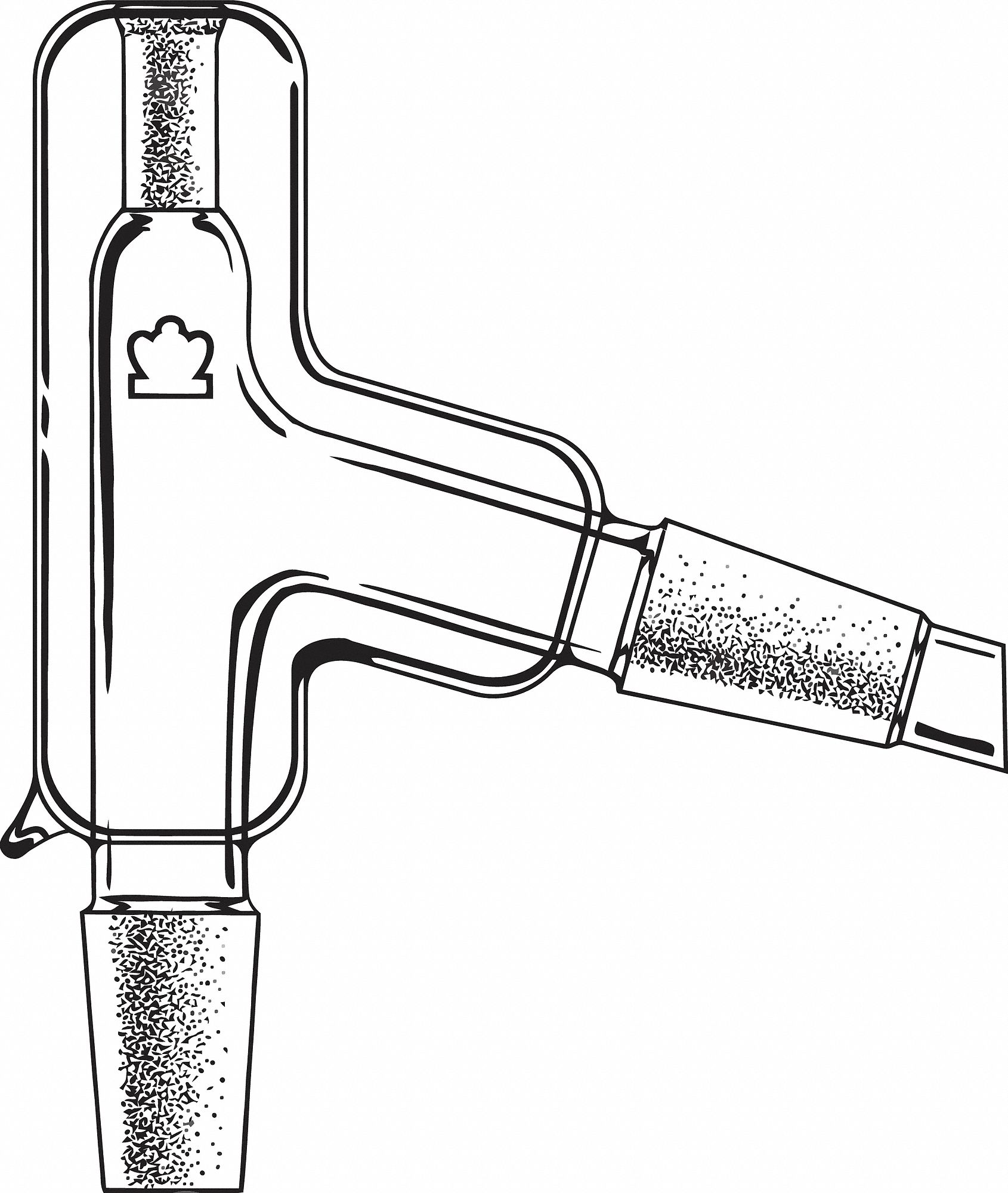 Adapter, 210 mm L, 29/42, 29/42, Clear