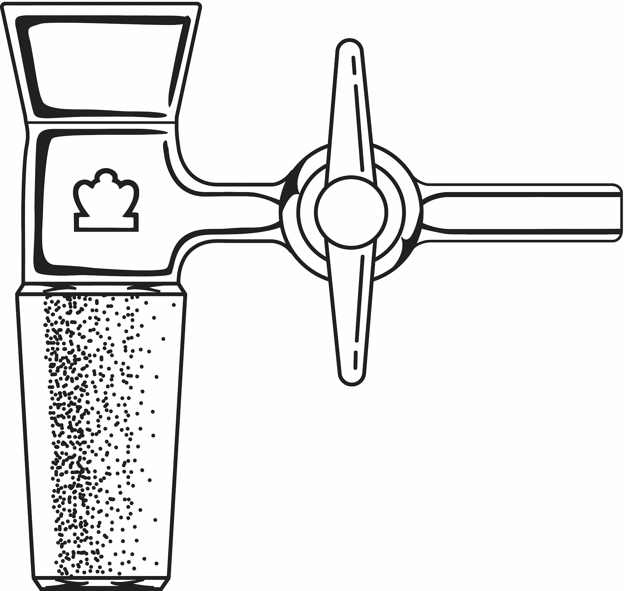 Adapter, 78 mm L, 14/20, 14/20, Clear