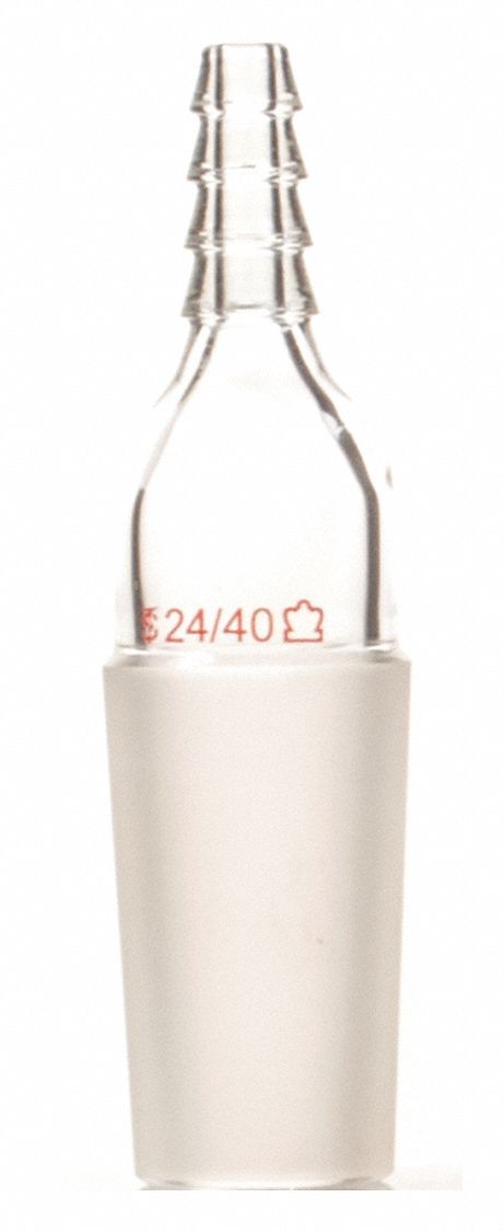 Adapter, 85 mm L, 24/40, 24/40, Clear