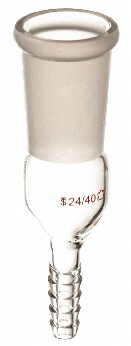 Adapter, 95 mm L, 24/40, 24/40, Clear