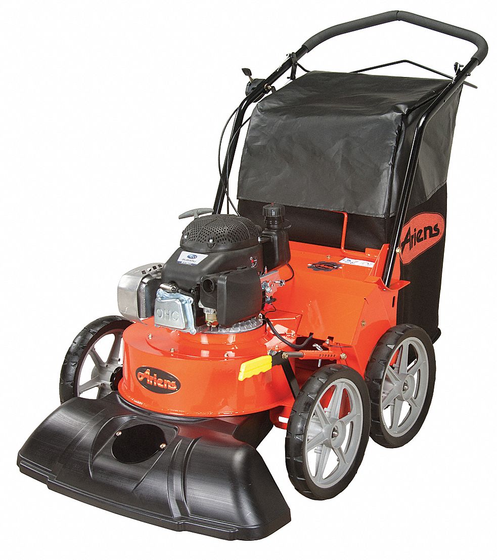 ARIENS Outdoor Litter Vacuum, Drive Type SelfPropelled, Bag Volume 43.4 gal., Cleaning Path