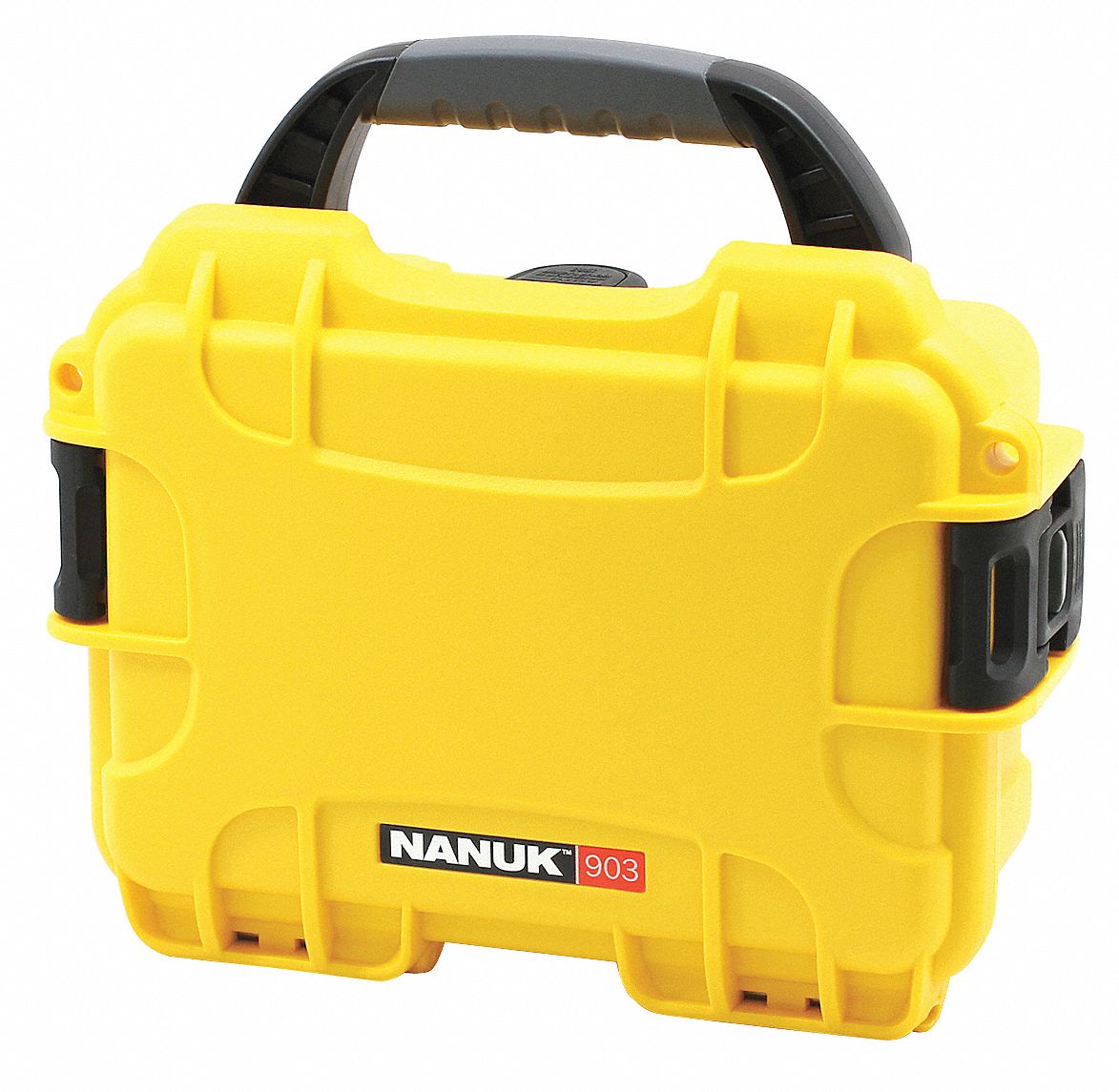 Protective Case: 4 7/8 in x 7 3/8 in x 3 1/8 in Inside, Yellow, Stationary, 1 lb Wt
