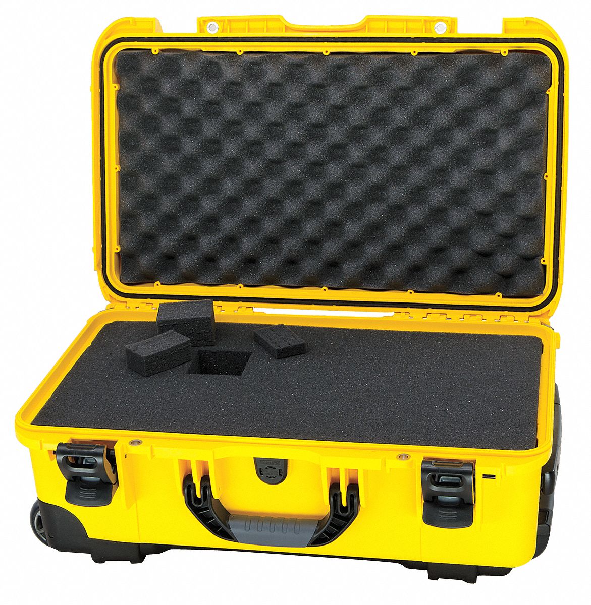 PROTECTIVE CASE, 11¼ IN X 20½ IN X 7½ IN INSIDE, PICK AND PLUCK, YELLOW, MOBILE