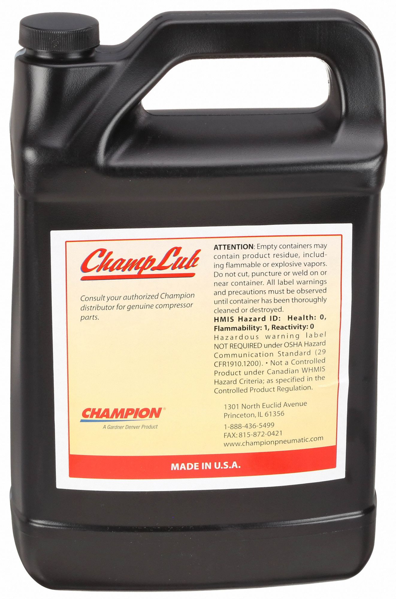 CHAMPION Champ Lub Compressor Oil,1 gal. Case 26DP59P08909A Grainger