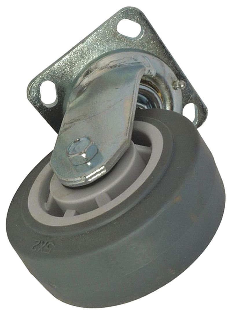 Polyolefin Caster, Swivel, 5 In: 5 in Overall Wd, Polyolefin, MH13X47101G