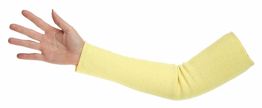 CUT-RESISTANT SLEEVE, ANSI/ISEA CUT LEVEL A3, YELLOW, SLEEVE