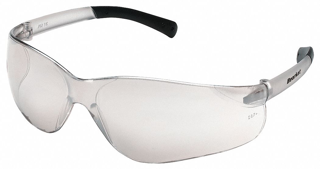 Mcr Safety Safety Glasses Anti Scratch No Foam Lining Wraparound Frame Frameless Light Gray