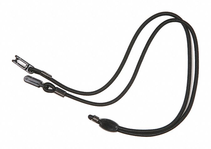 Eyewear Lanyard 22 in L Black Clip