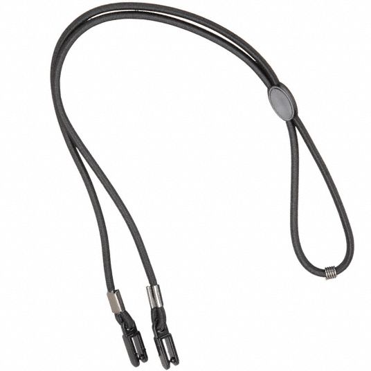 Black, Metal Detectable, Breakaway Eyewear Lanyard - 26G939|214 - Grainger