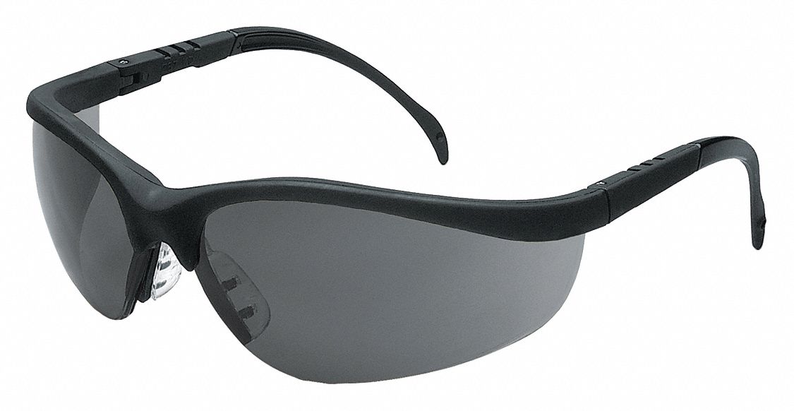 Safety Glasses Gray Anti-Fog Black
